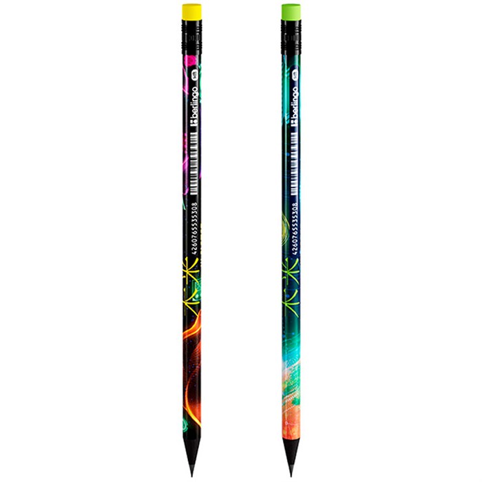 Карандаш ч/гр Berlingo "Futureal" HB, круглый, заточен., ассорти 352440 889-391