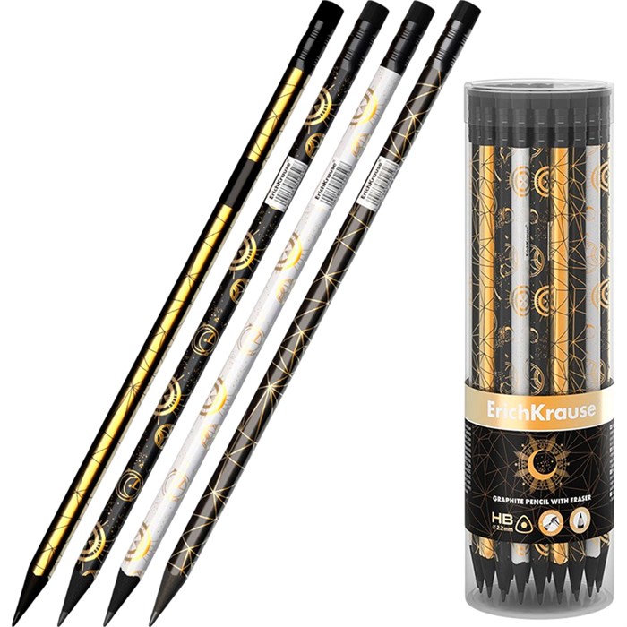 Карандаш ч/гр Magic Sky HB с ластиком 55259/Erich Krause/ 895-704