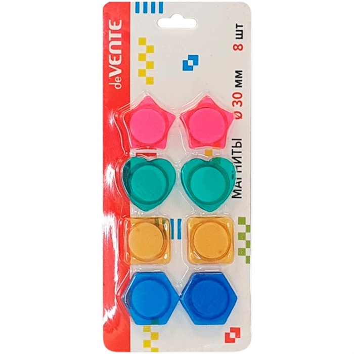Магниты д/доски 30 мм 8 шт. "deVENTE. Фигуры" 6021002 909-616