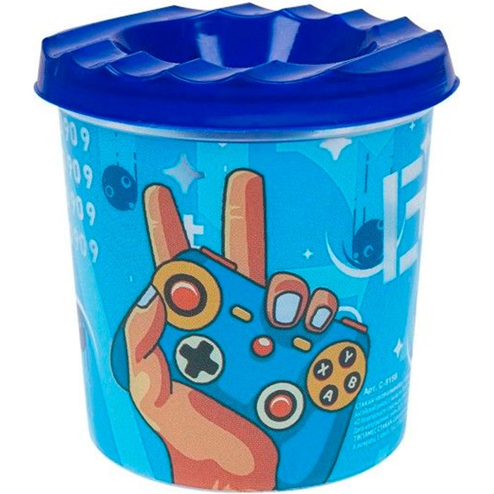 Стакан непроливайка одинарный ПОБЕДИТЕЛЬ прозрачный С-8158 191-996