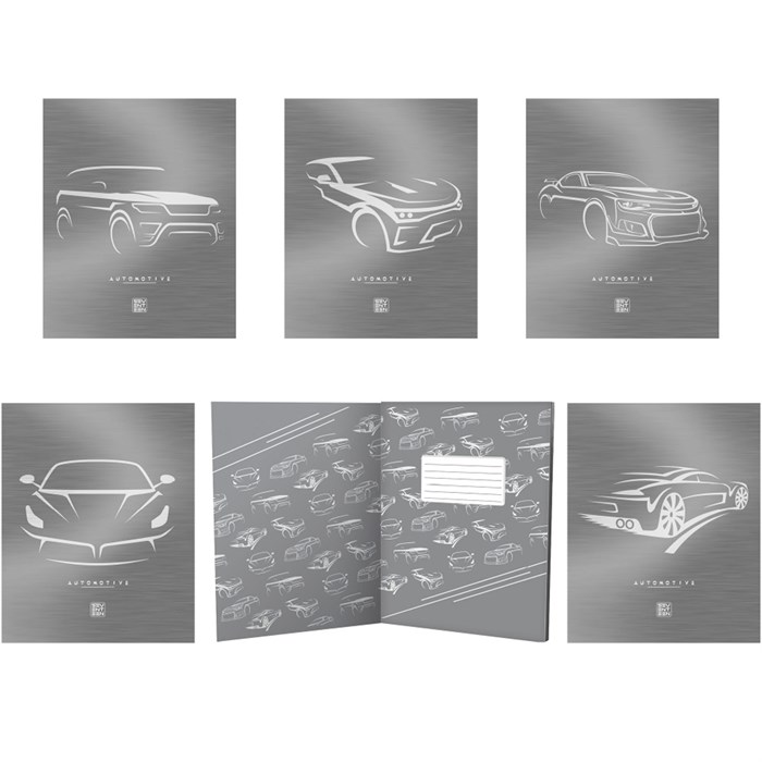 Тетрадь 48 л. клетка Silver Car Sev 11783/5 898-882