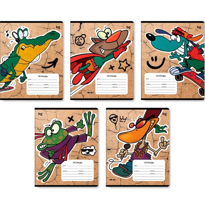 Тетрадь 12 л. линия BG Крутой парень 350618 909-149