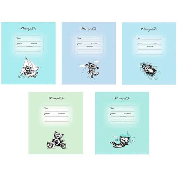 Тетрадь 18 л. линия Скрепка S  Приключения кота 887-213