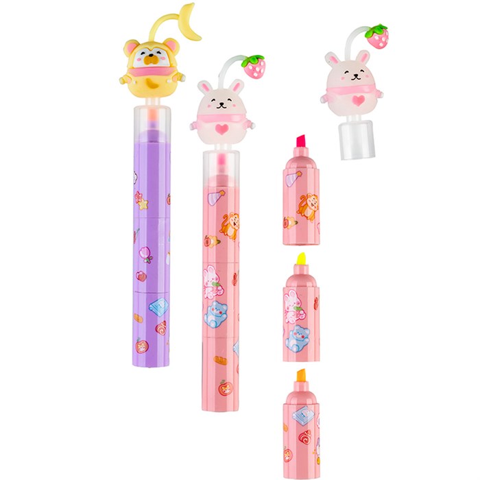 Маркеры 3 in1 CUTE ANIMALS  1-4 мм 89993 898-444