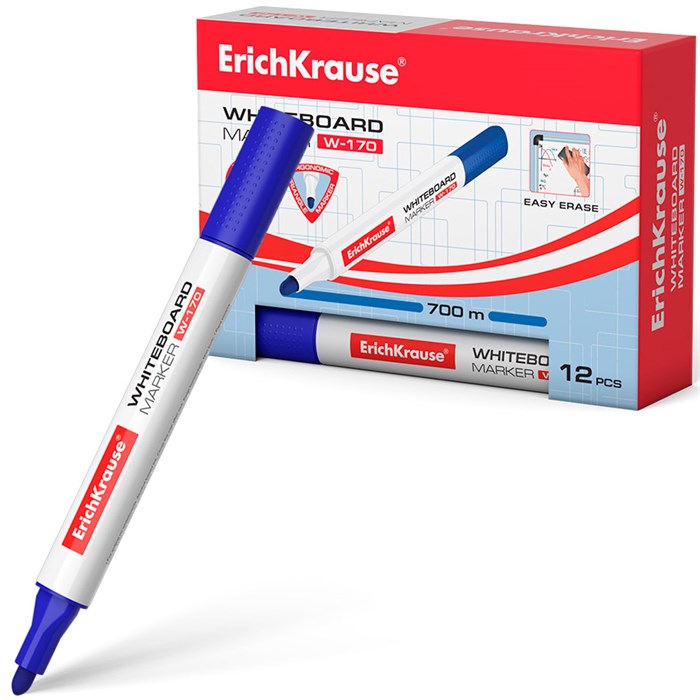 Маркер синий д/доски ErichKrause W-170 13044 889-876
