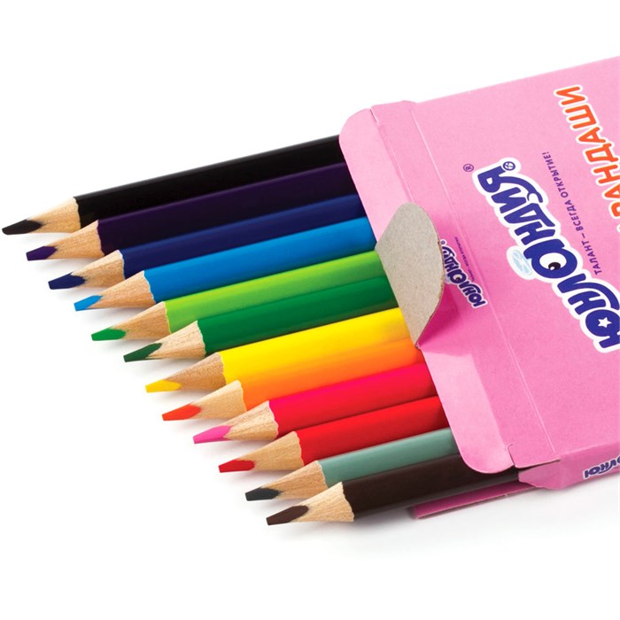 Карандаши цветные 12 цветов Сладкие истории Юнландия 181393 891-972