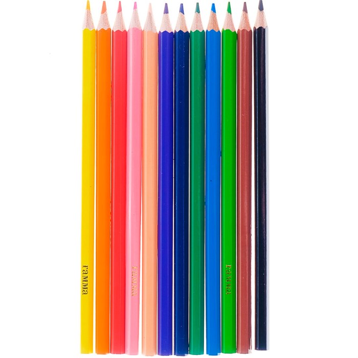 Карандаши цветные 12 цв. Классические заточен., 344224 ГАММА 888-990