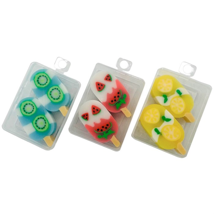 Ластик Фруктовое мороженое 2 шт. в ассорт 910-513