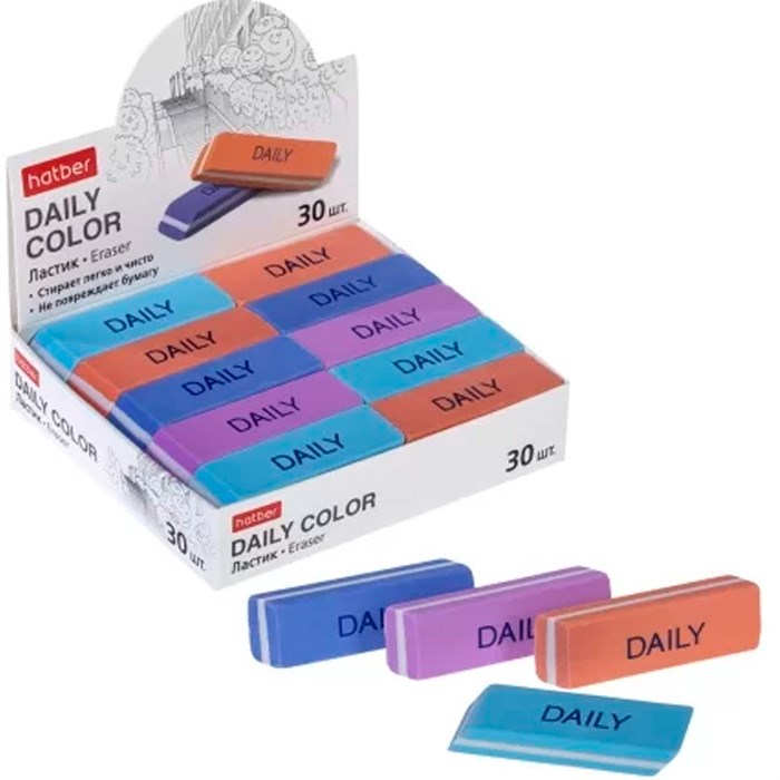 Ластик Daily Color ER_087078 Hatber . 897-755