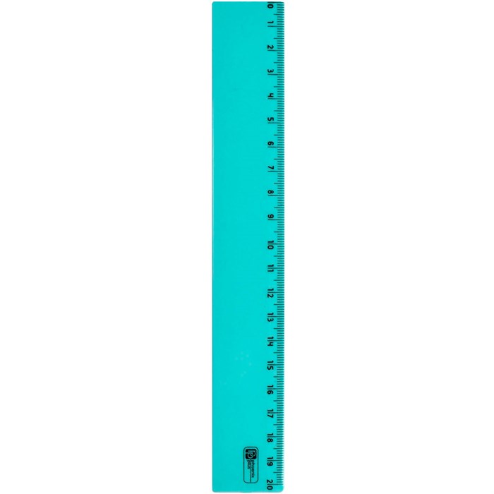 Линейка ПАСТЕЛЬ ГОЛУБОЙ 20 см 66054 897-193