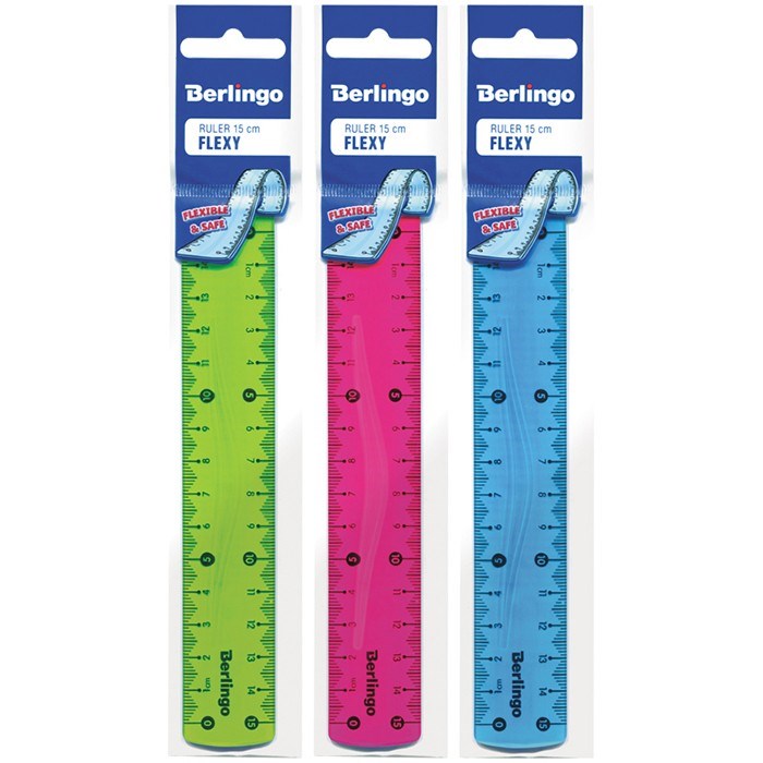 Линейка пластик 15см Flexy гибкая 248748 Berlingo 893-971