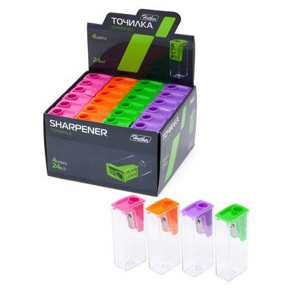 Точилка пластик с контейнером 10004 Hatber 492-715