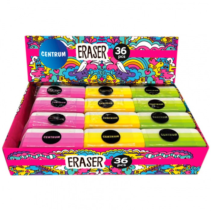 Ластик из синтет. каучука 46*21*10 мм, цвета в ассортименте 89931 887-960