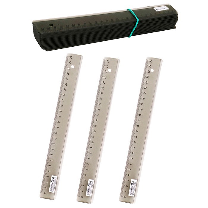 Линейка 25 см. прозрачная тонированная Л-9298 792-596