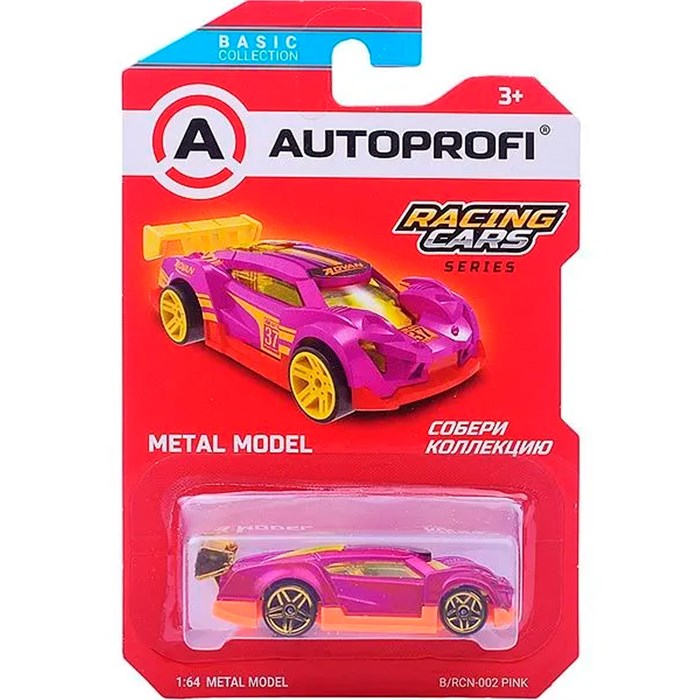 Модель 1:64 Серия RACING CARS розовый B/RCN-002 439-395