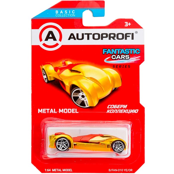 Модель 1:64 Серия FANTASTIC CARS желтый/оранжевый B/FAN-010 YE/OR 439-237