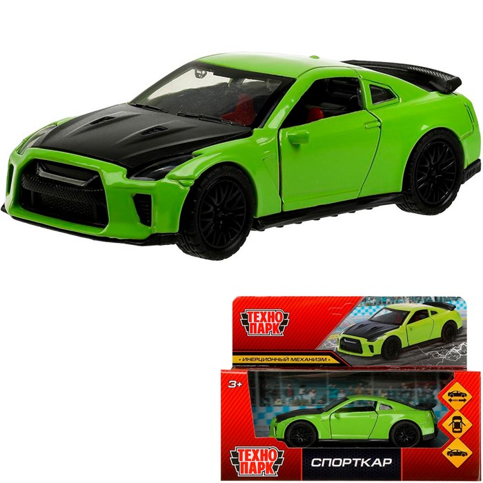 Модель 2001C106-R СПОРТКАР, 12 см, двери, багаж., инерц Технопарк  в коробке 439-775
