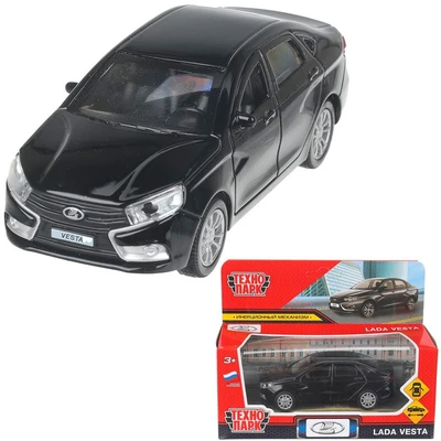 Модель VESTA-12-BK-WOD LADA vesta 11,5 см, двери, черный Технопарк  в кор. 439-608