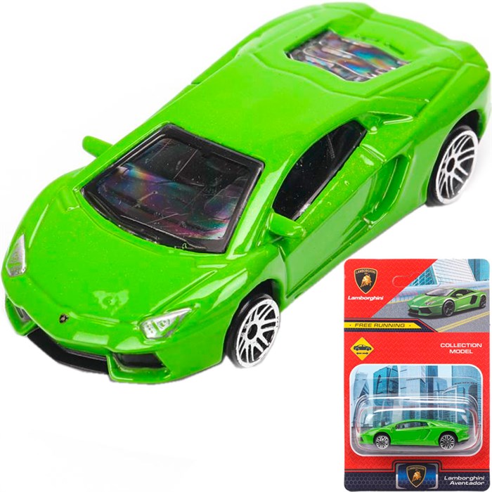 Модель LP700-7-GE lamborghini lp-700, длина 7 см, зеленый Технопарк в кор. 439-491