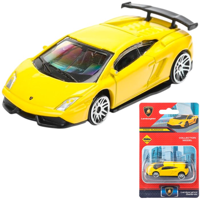 Модель LP570-7-YE lamborghini lp-570, длина 7 см, желтый Технопарк в кор. 439-490