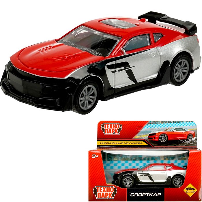 Модель 2107C046-R СПОРТКАР 10,5 см Технопарк  в коробке 439-377