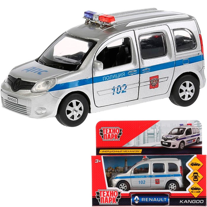 Модель KANGOO-P RENAULT KANGOO Полиция Технопарк  в коробке 339-284