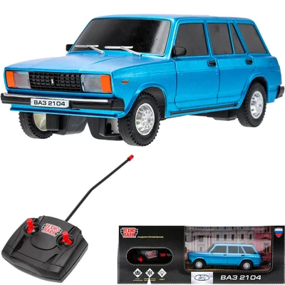 Машина на радиоуправлении 2104-18L-BU LADA ваз-2104 свет, 18 см, синий Технопарк 439-109