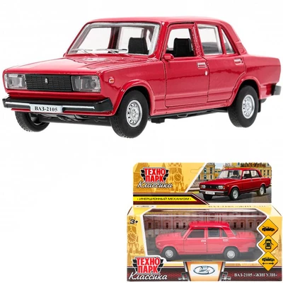 Модель 2105-12-KN LADA ВАЗ-2105 1997 12 cm, двери, багаж, инерц. Технопарк в коробке 439-102
