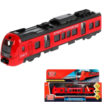 Модель ELTRAIN-17SL-RD РЖД Электропоезд 17см Технопарк  в коробке 340-609