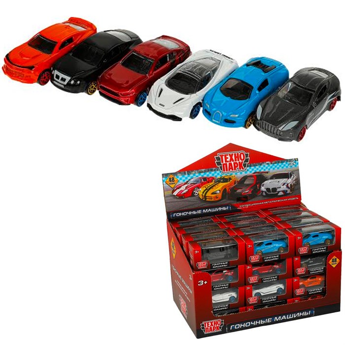 Модель 2003I090-R ГОНОЧНЫЕ МАШИНЫ 7 см Технопарк  в коробке 438-936