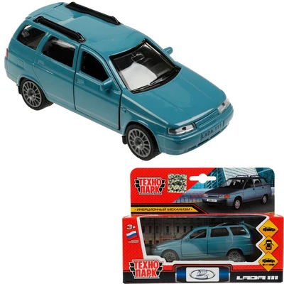 Модель SB-16-67-GREY-WB LADA 111, 12 см голубая Технопарк  в коробке 438-830