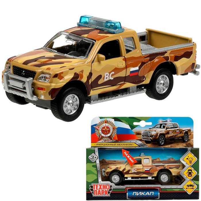 Модель SB-19-21-M-1-WB ПИКАП ВОЕННЫЙ, 13,3 см Технопарк /48/ 438-533