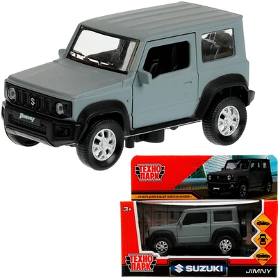 Модель JIMNY-12FIL-GY SUZUKI JIMNY 11,5 см сер Технопарк в коробке /72/ 438-521