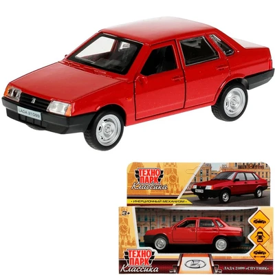 Модель 21099-12-RD LADA-21099 "СПУТНИК" 12 см Технопарк в коробке /72/ 438-489
