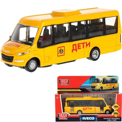 Модель DAILY-15CHI-YE АВТОБУС IVECO DAILY VSN-700 ДЕТИ Технопарк  в коробке 340-973