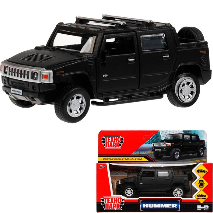 Модель HUM2PICKUP-12MAT-BK HUMMER H2 PICKUP МАТОВЫЙ Технопарк в коробке 340-949