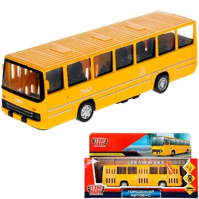 Модель IKABUS-17SL-YE Городской Автобус "Технопарк"  в коробке 340-755