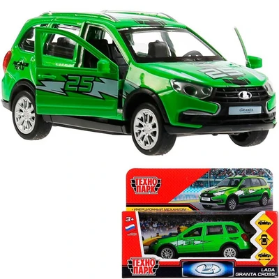 Модель GRANTACRS-12SRT-GN Lada Granta Cross 2019 Спорт зеленый Технопарк  в коробке 340-471