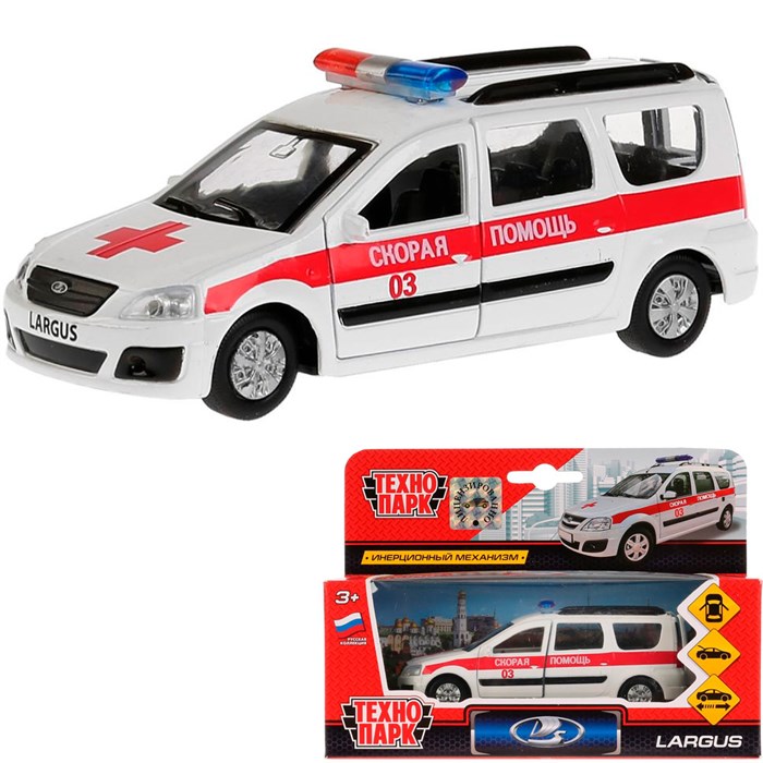 Модель SB-16-47-A-WB Lada Largus Скорая Технопарк  в коробке 340-143