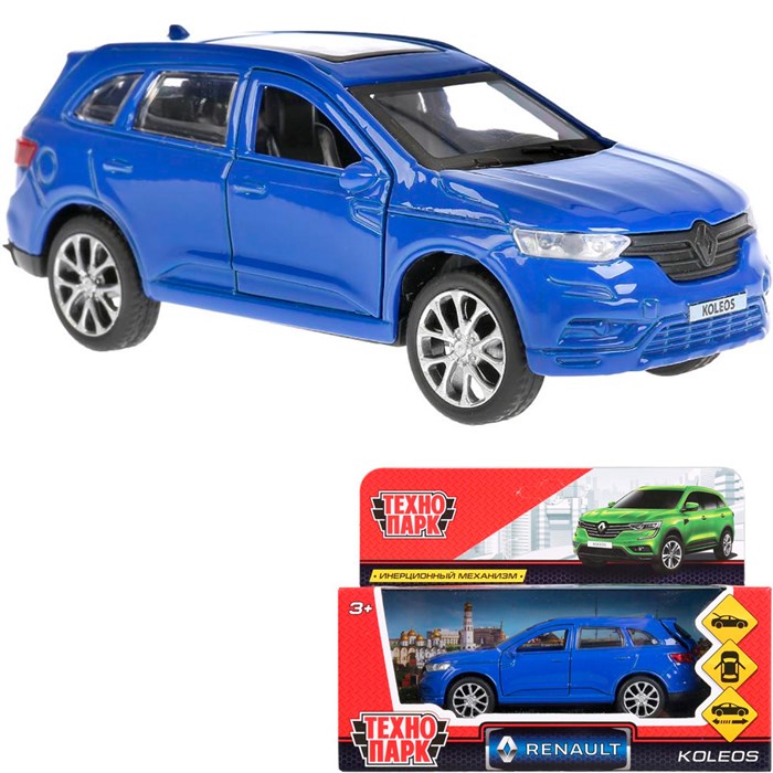 Модель KOLEOS-BU RENAULT KOLEOS синий Технопарк  в коробке 339-560