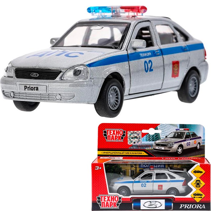 Модель SB-18-22-LP(P)WB LADA Priora хэтчбек полиция Технопарк  в коробке 339-496