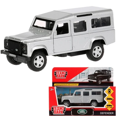Модель DEFENDER-SL LAND ROVER DEFENDER серебристый Технопарк  в коробке 339-494