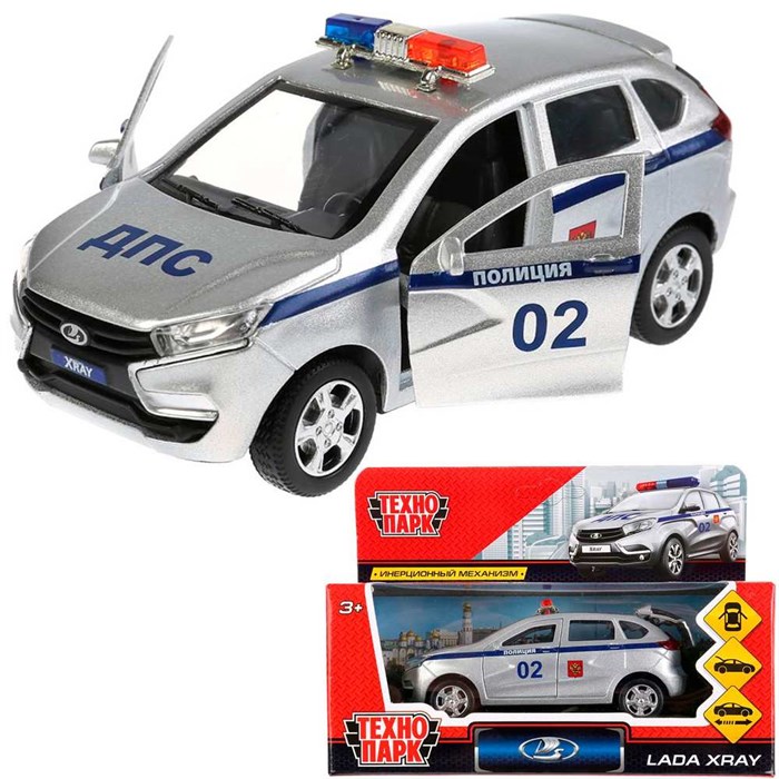 Модель XRAY-POLICE LADA XRAY Технопарк в коробке 338-871