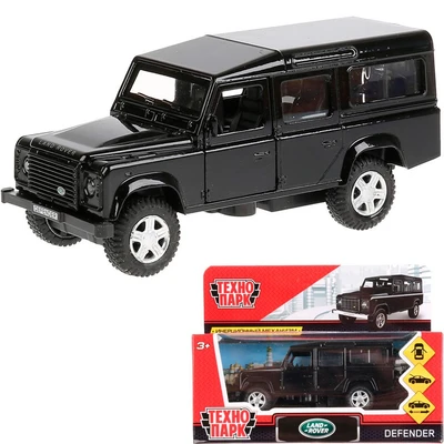 Модель DEFENDER-BK LAND ROVER DEFENDER черный Технопарк  в коробке 339-486