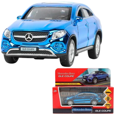 Модель GLE-COUPE-BUCH MERCEDES-BENZ GLE COUPE длин 12 см, двери,синий ХРОМ Технопарк 439-347