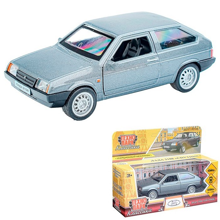 Модель 2108-12-GY LADA-2108 "СПУТНИК" серый Технопарк в коробке 438-285