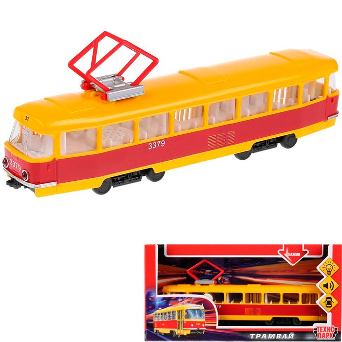Модель СТ12-428-2 Трамвай "Технопарк" в коробке 240-272