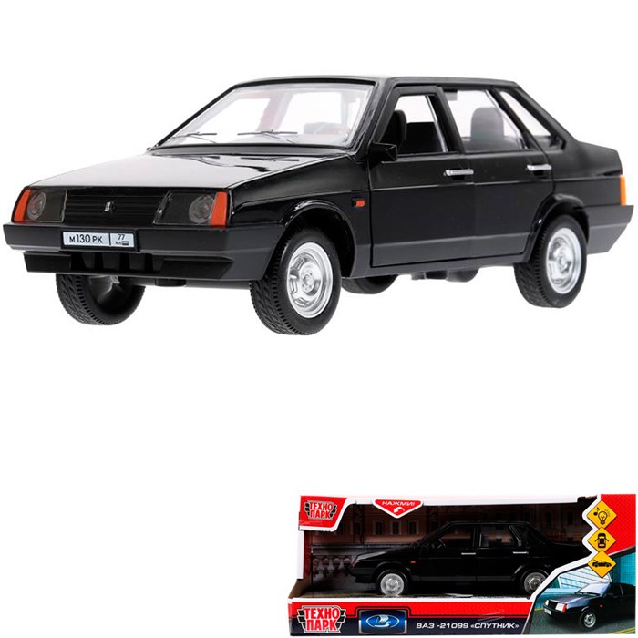 Модель 21099-22PL-BK ВАЗ-21099 22 см,двер,4 кноп,инерц, черный Технопарк 439-192
