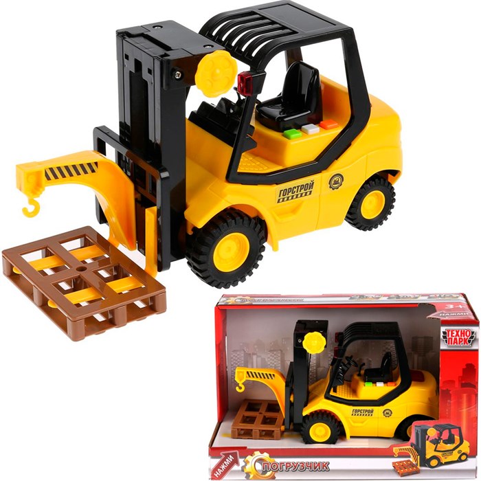 Модель WY690A-R ПОГРУЗЧИК 23,5 см, инерц, подв.эл. Технопарк  в коробке 240-995