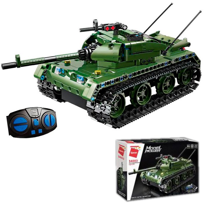 Конструктор на радиоуправлении 54003 QMAN Танк в кор. 623-833